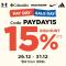 Khuyến mãi PAYDAY: Lương về - Sale tới
